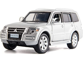 TGRCM-CZ 1/32 Pajero Car Model Pull Back Car with Sound and Light, Metal Body, Door can be Opened