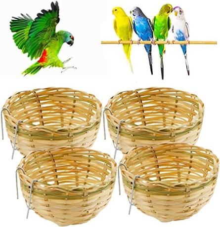 4-pack-natures-handmade-bamboo-bird-nest-cage-house-big-2