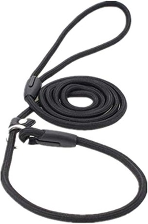 pet-dog-leash-training-slip-lead-puppy-nylon-rope-adjustable-loop-collar-black-big-1