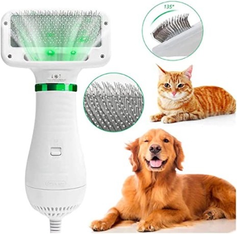 pet-hair-dryer-2-in-1-pet-grooming-hair-blower-portable-and-quiet-dog-hair-dryer-comb-brush-big-0