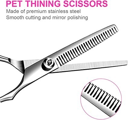 tinmarda-dog-grooming-scissors-kit-with-safety-round-tips-stainless-steel-professional-dog-grooming-shears-set-big-0