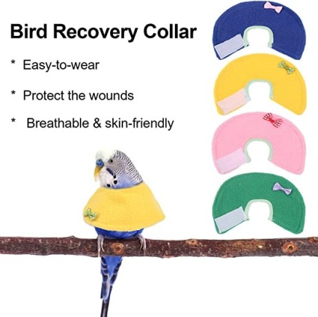 bird-elizabeth-collars-4-pieces-parrot-tiger-skin-cockatiel-scarf-cloak-anti-bite-anti-peck-protection-collar-pet-bird-care-accessories-big-2