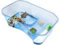 reptile-habitatturtle-habitat-terrapin-lake-reptile-aquarium-tank-with-platform-plants-blueexcluding-accessories-small-1