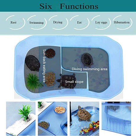 reptile-habitatturtle-habitat-terrapin-lake-reptile-aquarium-tank-with-platform-plants-blueexcluding-accessories-big-2