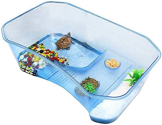 reptile-habitatturtle-habitat-terrapin-lake-reptile-aquarium-tank-with-platform-plants-blueexcluding-accessories-big-1