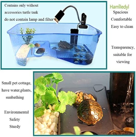 reptile-habitatturtle-habitat-terrapin-lake-reptile-aquarium-tank-with-platform-plants-blueexcluding-accessories-big-0