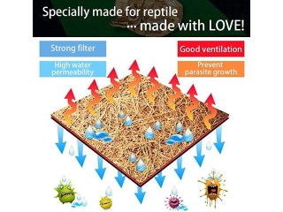 Reptile Carpet Natural Coconut Fiber Tortoise Carpet Mat for Pet Terrarium Liner Reptile Supplies for Lizard Snake