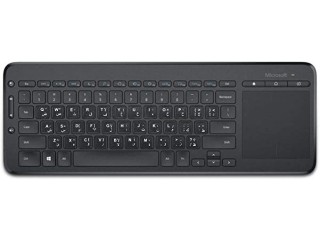 Microsoft N9Z-00019 Microsoft Wireless All -in-one Media Keyboard Black (Arabic Keyboard)