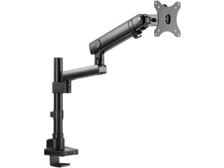 Twisted Minds Aluminum Single 17-32 Inch Lcd Slim Pole Monitor Desk Mount Fully AdjUStable Gas Spring Stand For Display