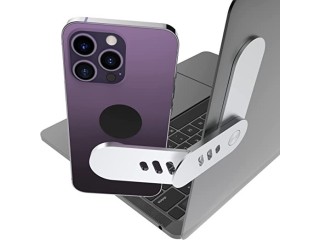 Laptop Phone Holder, Adjustable Laptop Stand, Foldable Laptop Side Mount Clip