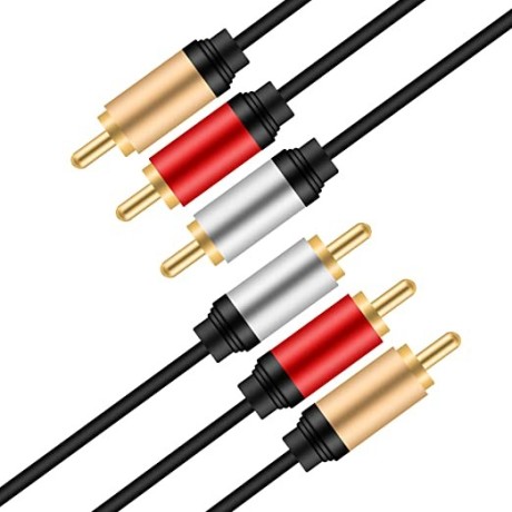 audio-video-rca-cable-3ft-tan-qy-3-rca-male-to-3-rca-male-stereo-audio-video-rca-cable-gold-plated-for-connecting-your-vcr-dvd-hd-tv-big-0