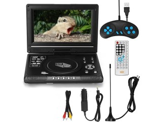 Pepisky 9.8inch TV DVD Player Portable VCD MP3 MPEG Viewer with Game Handle