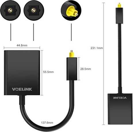 vcelink-optical-cable-splitter-fiber-1-in-2-out-toslink-splitter-24k-gold-plated-connectors-for-cd-player-dvd-player-digital-tv-big-0