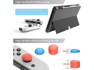 DMG Game Console Carrying Case, Hard Shell Travel Organizer Accessories with Nintendo Switch
