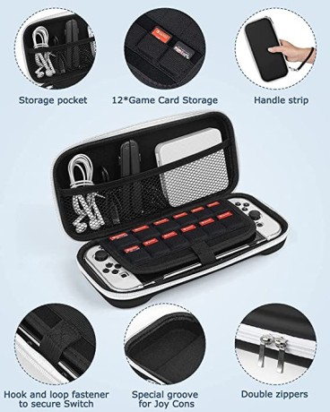 dmg-game-console-carrying-case-hard-shell-travel-organizer-accessories-with-nintendo-switch-big-1