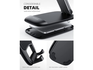 Lamicall Foldable Phone Stand for Desk - Height Adjustable Cell Phone Holder