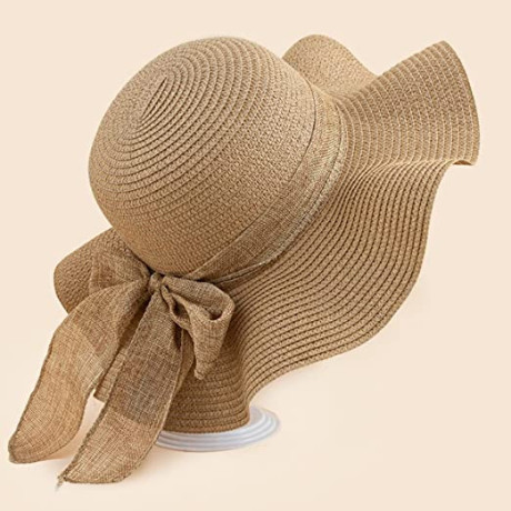 womens-fashion-sunshade-hat-lace-hollow-woven-big-brim-beach-hat-ruffle-design-foldable-flower-woven-fisherman-hat-big-2