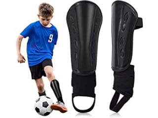 BIGTHREE Football Shin Pads for Kids, Youth, Adults, Leg Shin Guards with Calf & Ankle Protection for Football