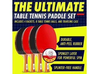 NIBIRU SPORT Ping Pong Paddle Sets - Professional Table Tennis Paddles