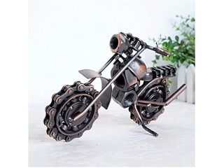 GWModel vintage motorcycle model handmade iron chains art antique model vehicle collection