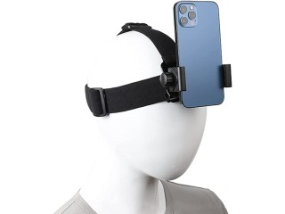 Wisfunlly Head-Mounted Mobile Phone Mount, First-Person View Video Live Shooting Bracket with Phone Clip
