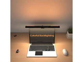RGB Monitor Screen Led Lights Eye Caring PC Monitor Led Bar Space Saving Desk Lamp with Auto-dimming for Home