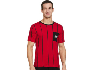 Amazon Brand - Inkast Denim Co. Men's Striped Regular Fit T-Shirt