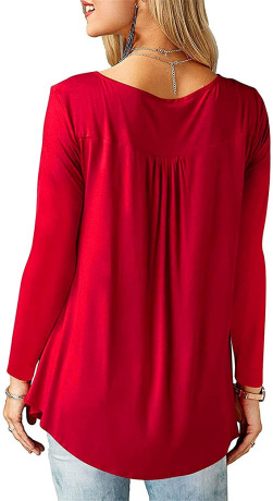 beluring-women-casual-v-neck-pleated-tunic-tops-shirts-blouse-big-1