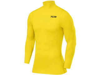 TCA Men's and Boys' Pro Performance Compression Base Layer Long Sleeve Thermal Top - Mock Neck