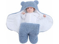 turmin-baby-hooded-swaddle-infant-wrap-blanket-bag-newborn-receiving-blanket-unisex-boys-girls-fleece-sleeping-bag-small-0