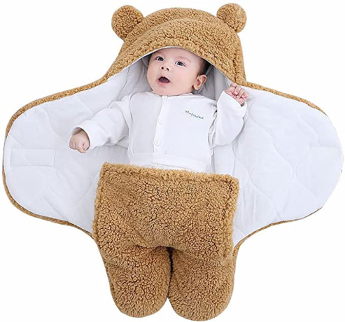 turmin-baby-hooded-swaddle-infant-wrap-blanket-bag-newborn-receiving-blanket-unisex-boys-girls-fleece-sleeping-bag-big-2