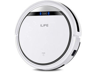 ILIFE V3s Pro Robot Vacuum Cleaner, Tangle-free Suction , Slim, Automatic Self-Charging Robotic Vacuum Cleaner, Daily Schedule Cleaning