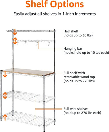 amazon-basics-kitchen-storage-bakers-rack-with-removeable-top-chromewood-36l-x-14w-x-63h-big-1