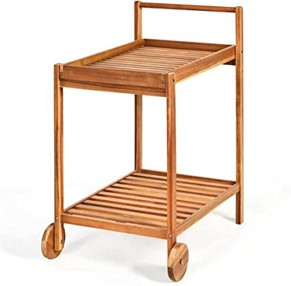 louyk-2-tier-rolling-kitchen-trolley-cart-dining-serving-cart-outdoor-wwheels-with-solid-wood-countertop-and-spice-rack-color-brown-size-1pcs-big-1