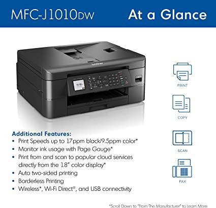 brother-mfc-j1010dw-wireless-color-inkjet-all-in-one-printer-with-mobile-device-and-duplex-printing-refresh-subscription-and-amazon-dash-big-0