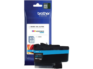 Brother Genuine LC3035C, Single Pack Ultra High-Yield Cyan INKvestment Tank Ink Cartridge,