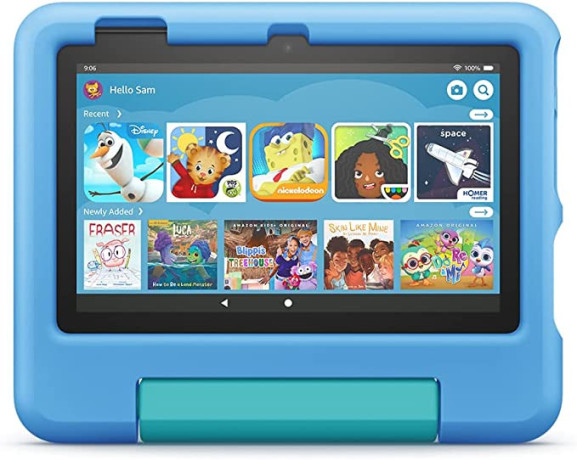 fire-7-kids-tablet-bundle-includes-fire-7-kids-tablet-blue-made-for-amazon-playtime-volume-limiting-bluetooth-kids-headphones-age-3-7-blue-big-0