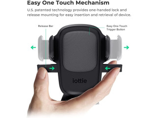 IOttie Easy One Touch 5 Air Vent & Flush Mount Combo - Universal Car Mount Phone Holder for iPhone,