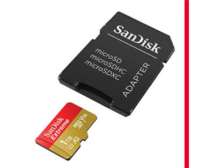 SanDisk 1TB Extreme microSDXC UHS-I Memory Card with Adapter - Up to 190MB/s, C10, U3, V30, 4K, 5K, A2, Micro SD Card- SDSQXAV-1T00-GN6MA