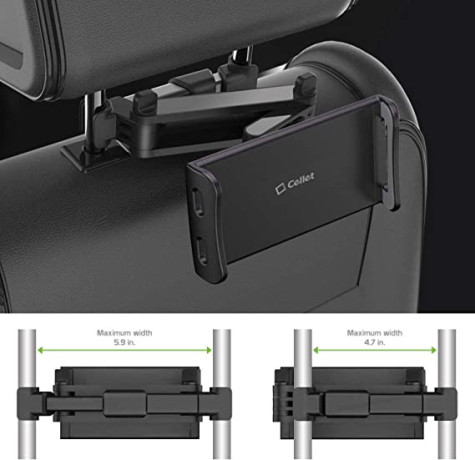 cellet-dual-adjustable-phone-holder-tablet-mount-for-car-back-seat-headrest-compatible-with-apple-ipad-air-pro-mini-big-1