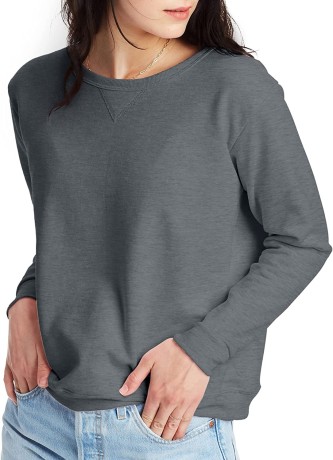 hanes-womens-crewneck-sweatshirt-ecosmart-fleece-womens-pullover-sweatshirt-sweatshirt-for-women-big-2