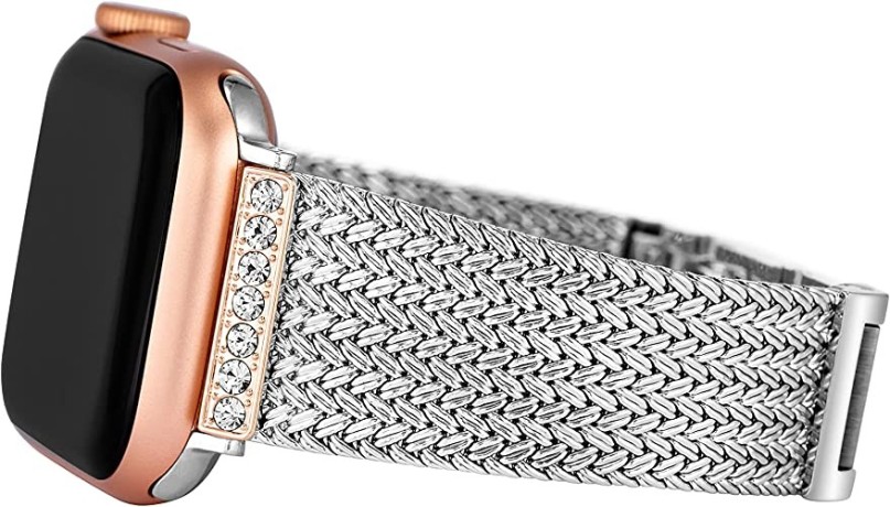 anne-klein-mesh-fashion-band-for-apple-watch-secure-adjustable-apple-watch-replacement-band-fits-most-wrists-big-2