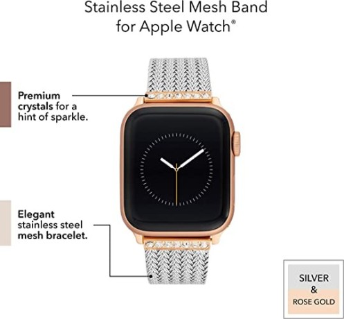anne-klein-mesh-fashion-band-for-apple-watch-secure-adjustable-apple-watch-replacement-band-fits-most-wrists-big-0