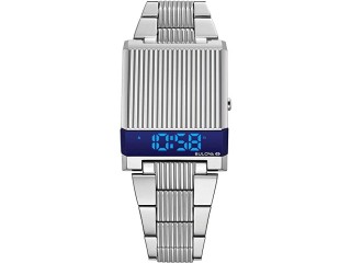 Bulova Mens Archive Series LED Computron Stainless Steel Watch