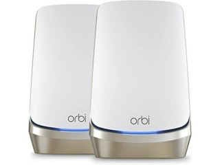 NETGEAR Orbi Quad-Band WiFi 6E Mesh Network System (RBKE962), Router with 1 Satellite Extenders, 10.8Gbps Wireless Speed,