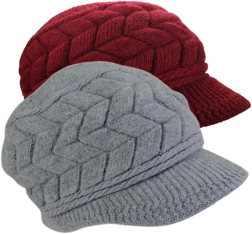 syaya-women-winter-warm-knit-hat-wool-snow-ski-caps-with-visor-dmz01-big-2