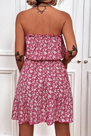 magimodac-womens-floral-bandeau-dress-summer-off-shoulder-strapless-short-dresses-sleeveless-mini-beach-sundresses-big-3