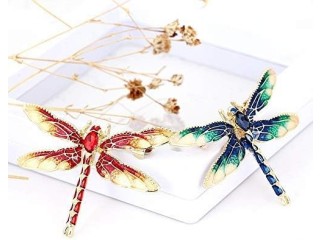 Women's Brooch Crystal Brooch Charm Clothing Accessories Dragonfly Brooch