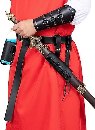 medieval-knight-leather-belt-shawl-men-renaissance-half-shoulder-cape-scarf-buckle-bracers-retro-magic-cork-potion-bottle-sword-frog-accessories-big-3