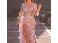 womens-evening-dress-pink-sexy-deep-v-neck-bodycon-mesh-slit-sequin-party-prom-formal-gown-small-0